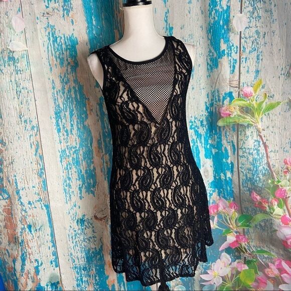 plenty by tracy reese swingy black lace dress - Picture 1 of 7